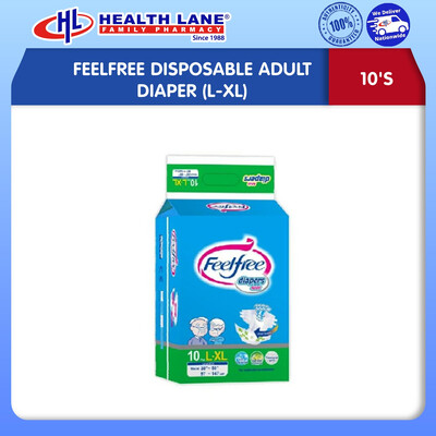 FEELFREE DISPOSABLE ADULT DIAPER 10'S (L-XL) 